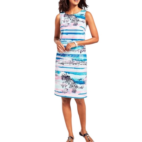 Talbots Seaside Harbor Sheath dress 10
Coastal Preppy Seashells Beach - Picture 1 of 13